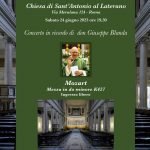 24 Giugno 2023: Mozart, Messa in do minore, in ricordo di don Giuseppe Blanda